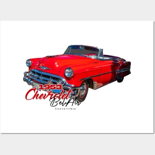 1953 Chevrolet Bel Air Convertible Posters and Art